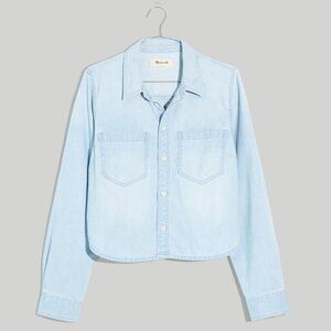 NWOT Madewell Light Blue Button Up Top Size Medium